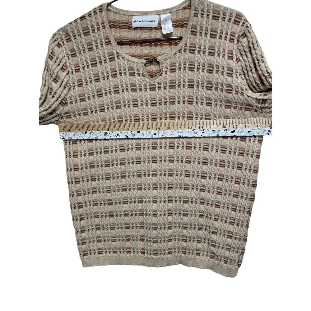 Alfred Dunner Women's Striped 3/4 Sleeve Crew Neck Sweater Size XL - Picture 8 of 9